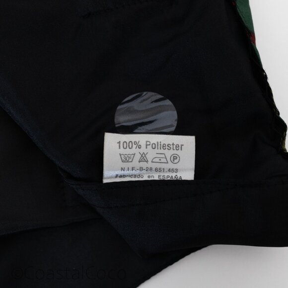 Vintage Cocker Spaniel Made in Spain Pet Dog Print Vest S/M Plaid Eclectic Vet - Picture 10 of 15